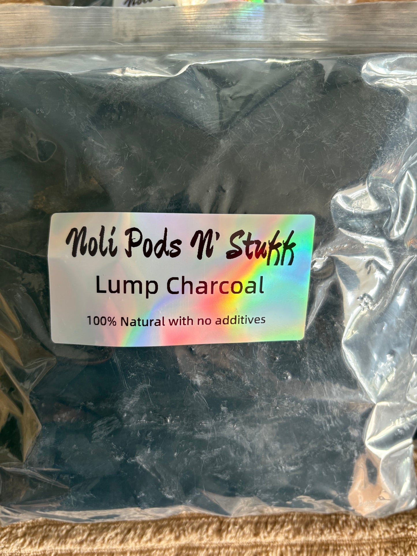 Natural lump charcoal