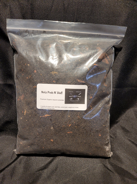 Premium organic isopod substrate with calcium (4 quart bag)